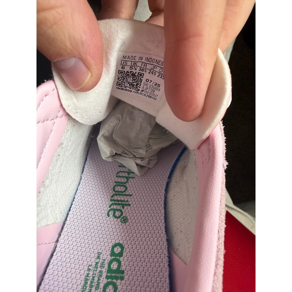 Adidas Gazelle J Clear Pink Collegiate Green Gum Suede Sneakers JP7128 Mens 6 - Picture 7 of 7